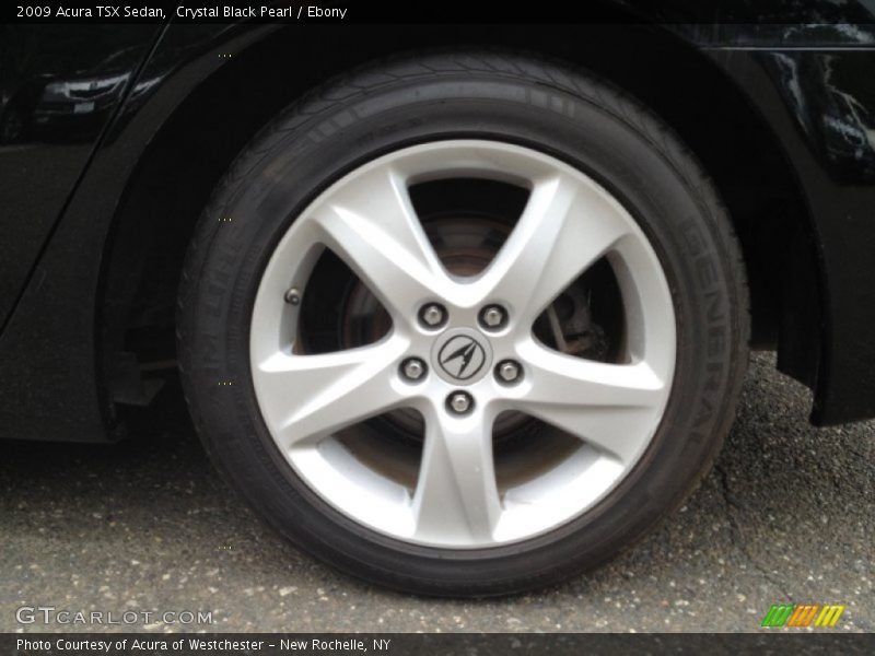 Crystal Black Pearl / Ebony 2009 Acura TSX Sedan
