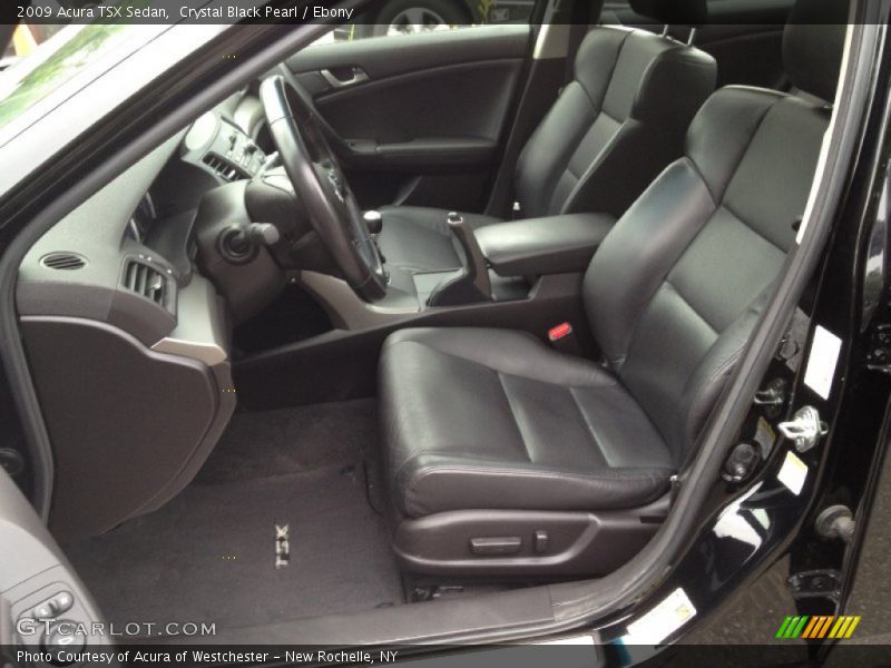 Crystal Black Pearl / Ebony 2009 Acura TSX Sedan