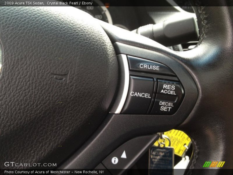 Crystal Black Pearl / Ebony 2009 Acura TSX Sedan