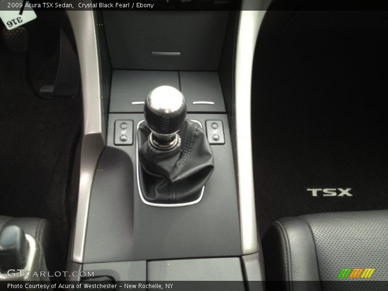 Crystal Black Pearl / Ebony 2009 Acura TSX Sedan