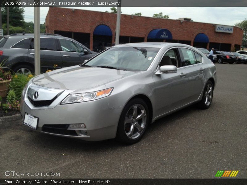 Palladium Metallic / Taupe/Ebony 2009 Acura TL 3.7 SH-AWD