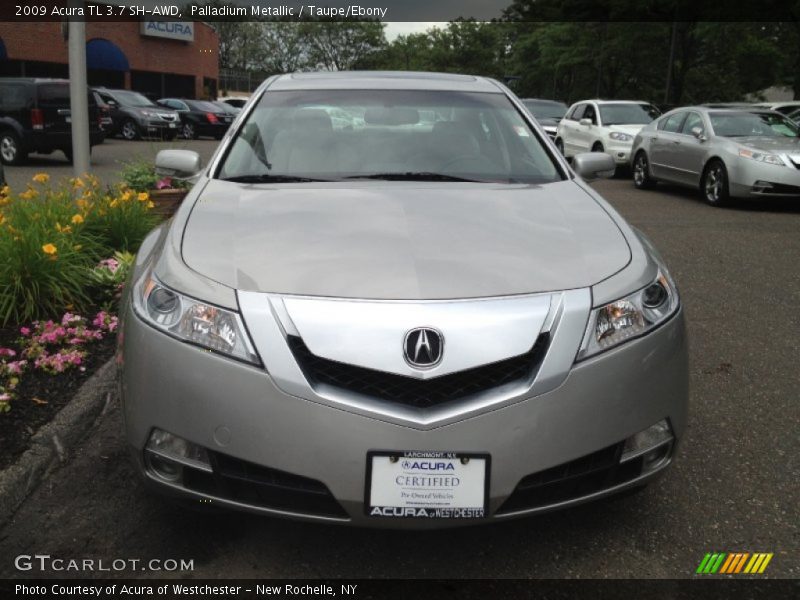 Palladium Metallic / Taupe/Ebony 2009 Acura TL 3.7 SH-AWD