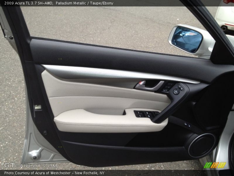 Palladium Metallic / Taupe/Ebony 2009 Acura TL 3.7 SH-AWD