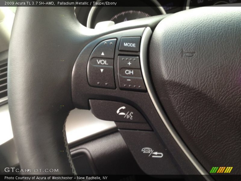 Palladium Metallic / Taupe/Ebony 2009 Acura TL 3.7 SH-AWD