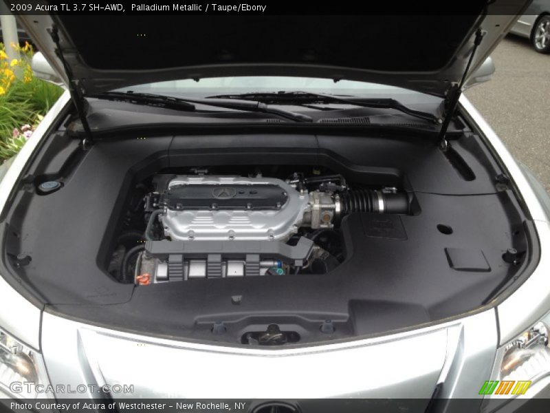Palladium Metallic / Taupe/Ebony 2009 Acura TL 3.7 SH-AWD