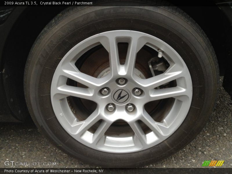 Crystal Black Pearl / Parchment 2009 Acura TL 3.5
