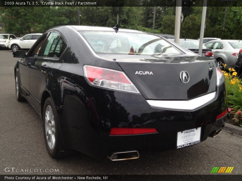 Crystal Black Pearl / Parchment 2009 Acura TL 3.5