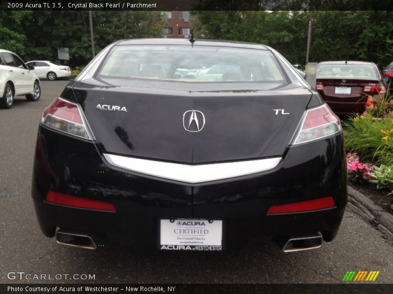 Crystal Black Pearl / Parchment 2009 Acura TL 3.5