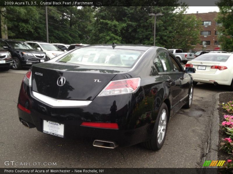 Crystal Black Pearl / Parchment 2009 Acura TL 3.5
