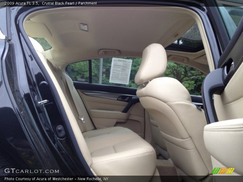 Crystal Black Pearl / Parchment 2009 Acura TL 3.5
