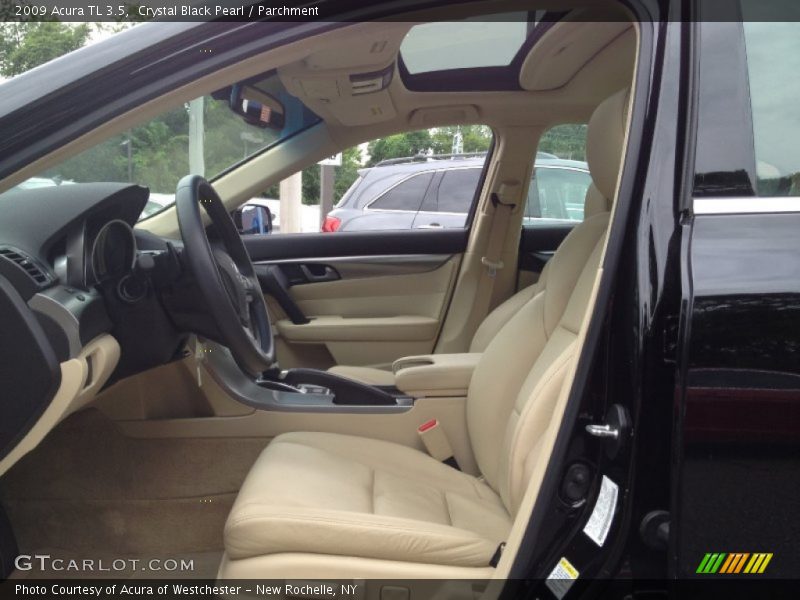 Crystal Black Pearl / Parchment 2009 Acura TL 3.5