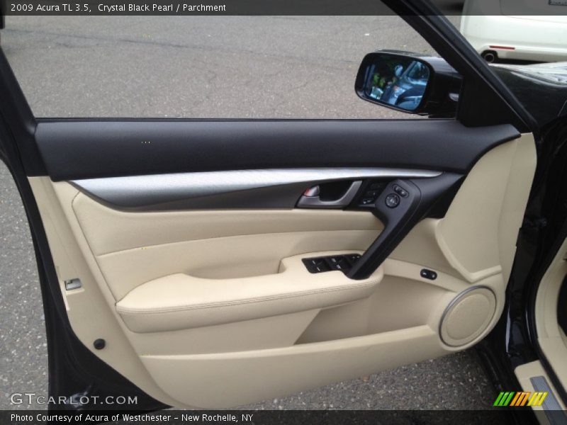 Crystal Black Pearl / Parchment 2009 Acura TL 3.5