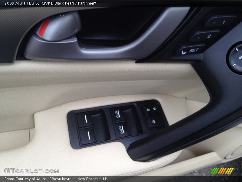 Crystal Black Pearl / Parchment 2009 Acura TL 3.5