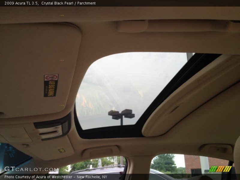 Crystal Black Pearl / Parchment 2009 Acura TL 3.5