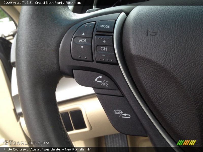 Crystal Black Pearl / Parchment 2009 Acura TL 3.5