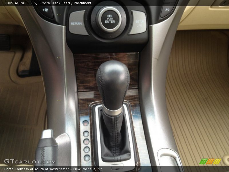 Crystal Black Pearl / Parchment 2009 Acura TL 3.5