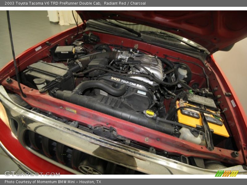 Radiant Red / Charcoal 2003 Toyota Tacoma V6 TRD PreRunner Double Cab