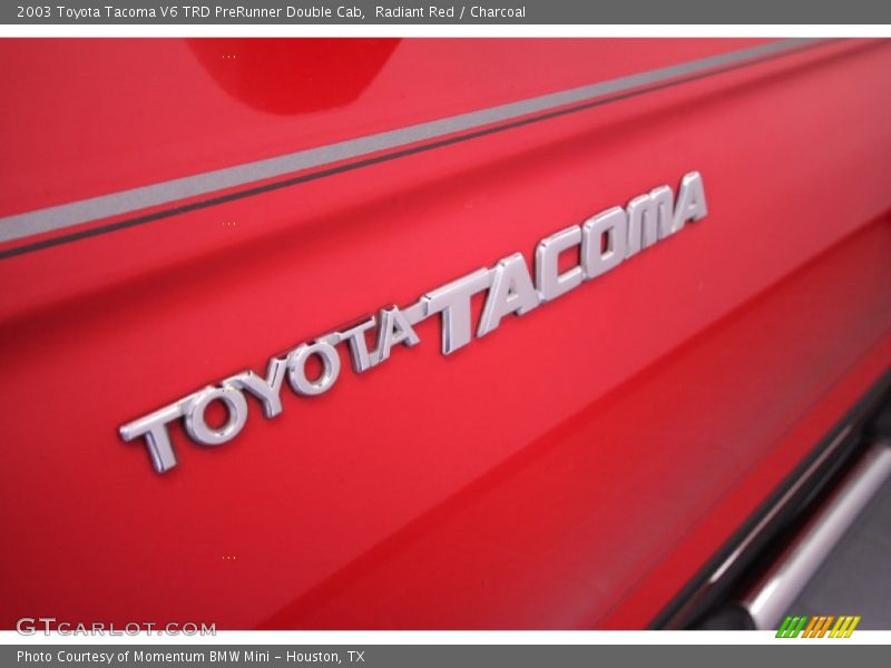 Radiant Red / Charcoal 2003 Toyota Tacoma V6 TRD PreRunner Double Cab
