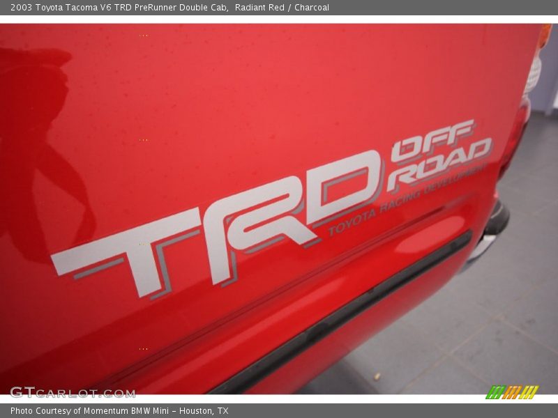 Radiant Red / Charcoal 2003 Toyota Tacoma V6 TRD PreRunner Double Cab