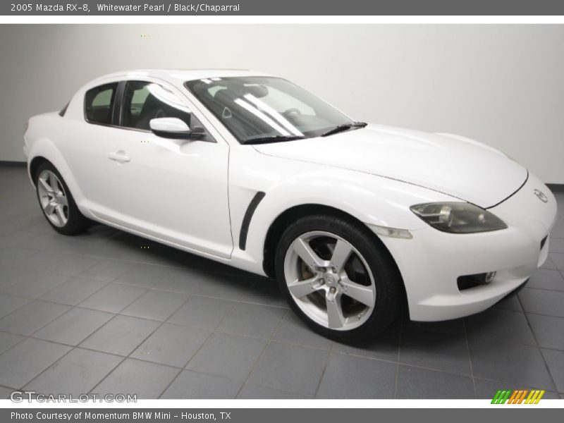 Whitewater Pearl / Black/Chaparral 2005 Mazda RX-8