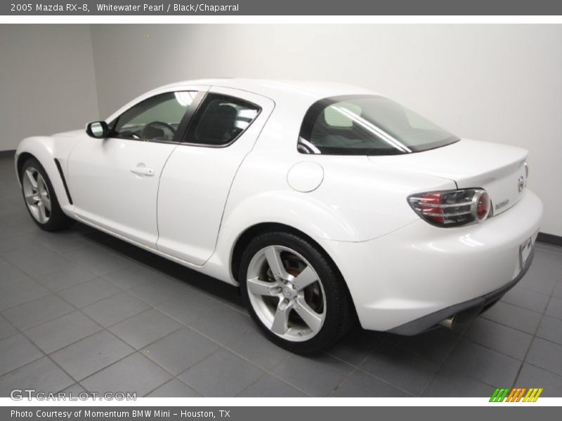 Whitewater Pearl / Black/Chaparral 2005 Mazda RX-8