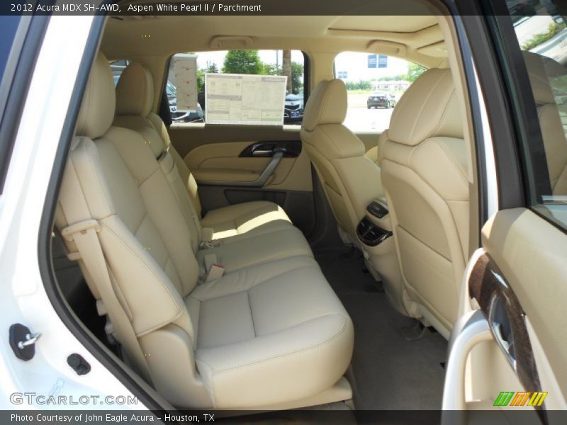Aspen White Pearl II / Parchment 2012 Acura MDX SH-AWD