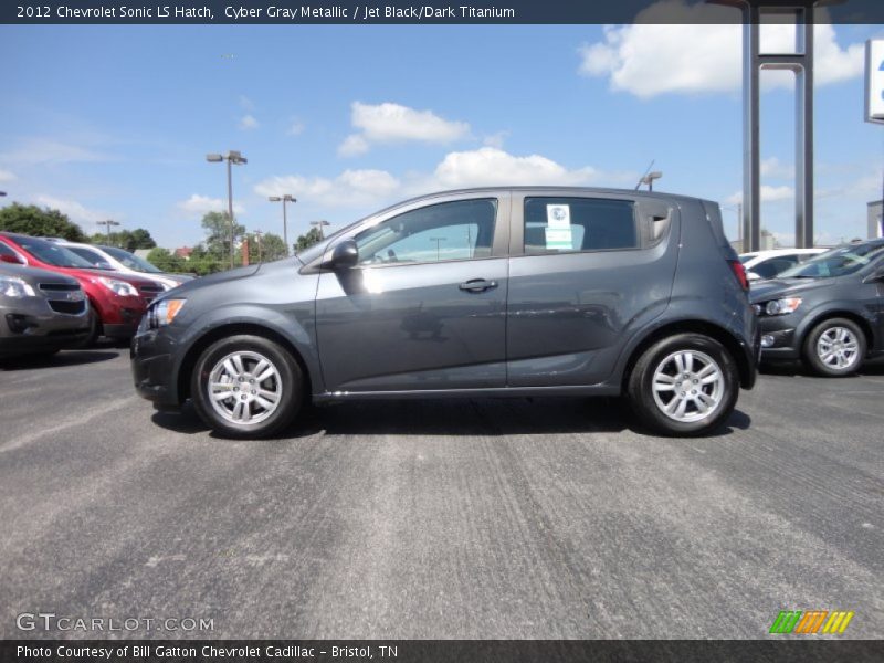 Cyber Gray Metallic / Jet Black/Dark Titanium 2012 Chevrolet Sonic LS Hatch
