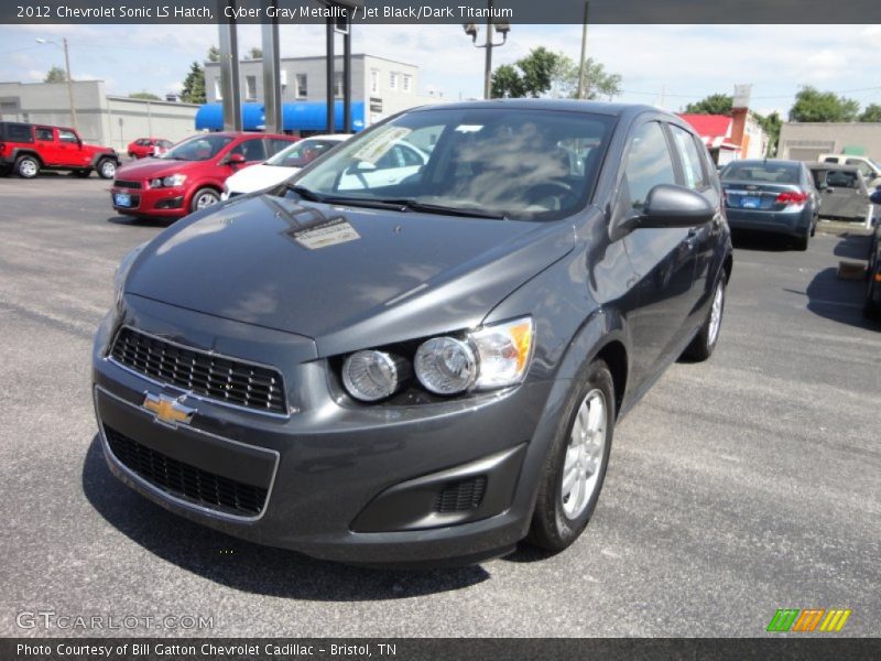 Cyber Gray Metallic / Jet Black/Dark Titanium 2012 Chevrolet Sonic LS Hatch