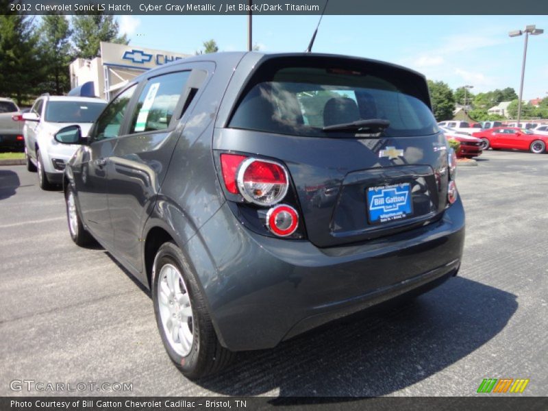 Cyber Gray Metallic / Jet Black/Dark Titanium 2012 Chevrolet Sonic LS Hatch