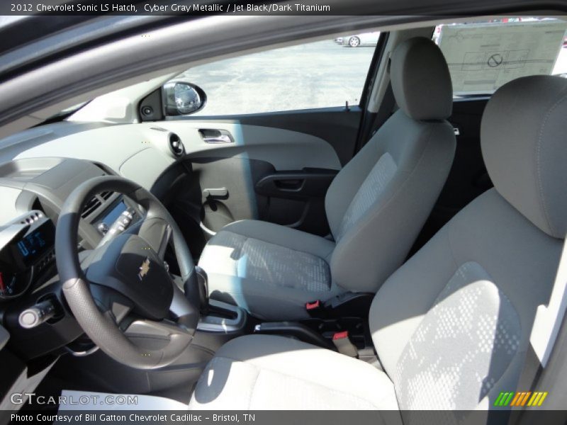 Cyber Gray Metallic / Jet Black/Dark Titanium 2012 Chevrolet Sonic LS Hatch