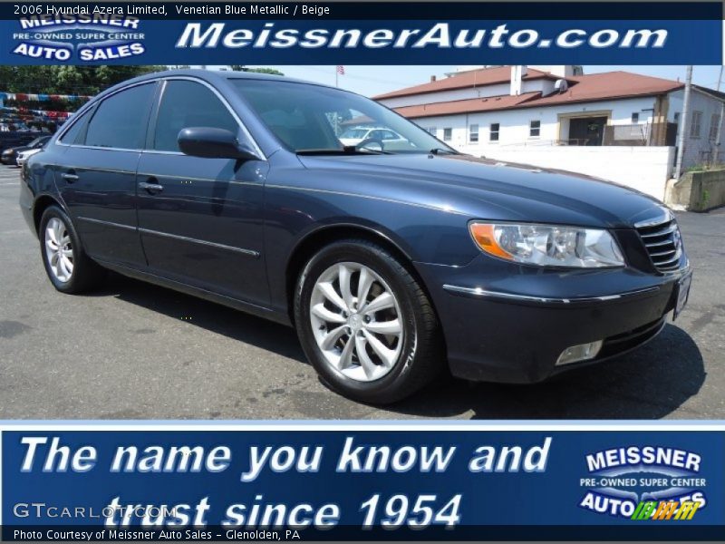 Venetian Blue Metallic / Beige 2006 Hyundai Azera Limited