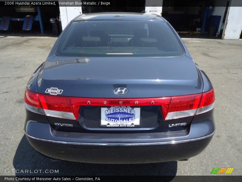 Venetian Blue Metallic / Beige 2006 Hyundai Azera Limited