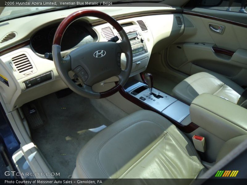 Venetian Blue Metallic / Beige 2006 Hyundai Azera Limited