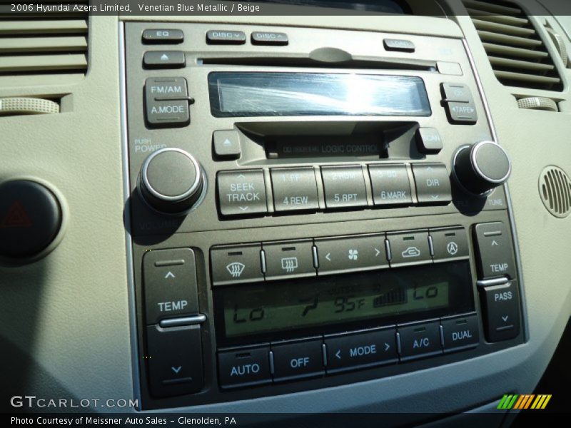 Venetian Blue Metallic / Beige 2006 Hyundai Azera Limited