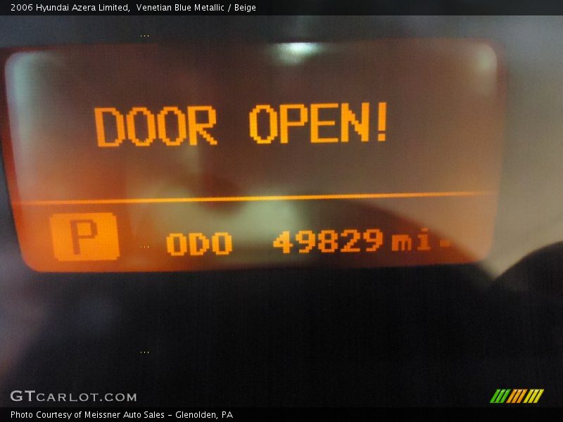 Venetian Blue Metallic / Beige 2006 Hyundai Azera Limited