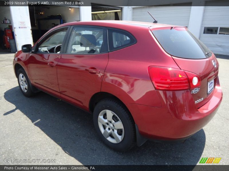 Venom Red / Black 2009 Nissan Rogue S AWD