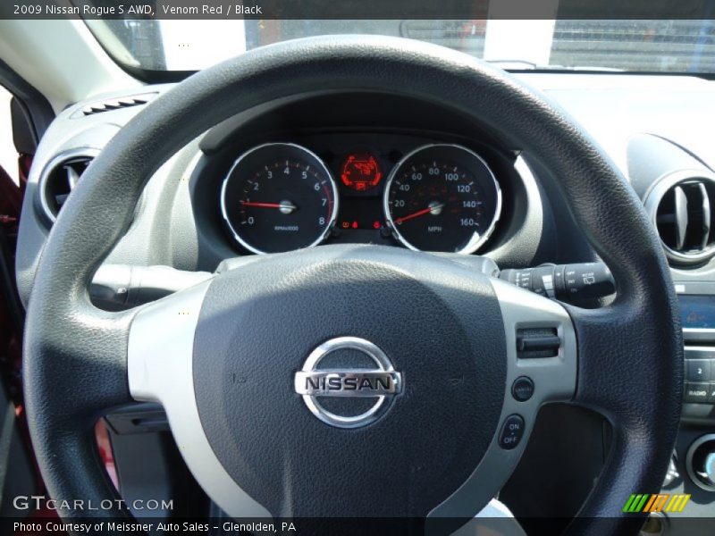 Venom Red / Black 2009 Nissan Rogue S AWD