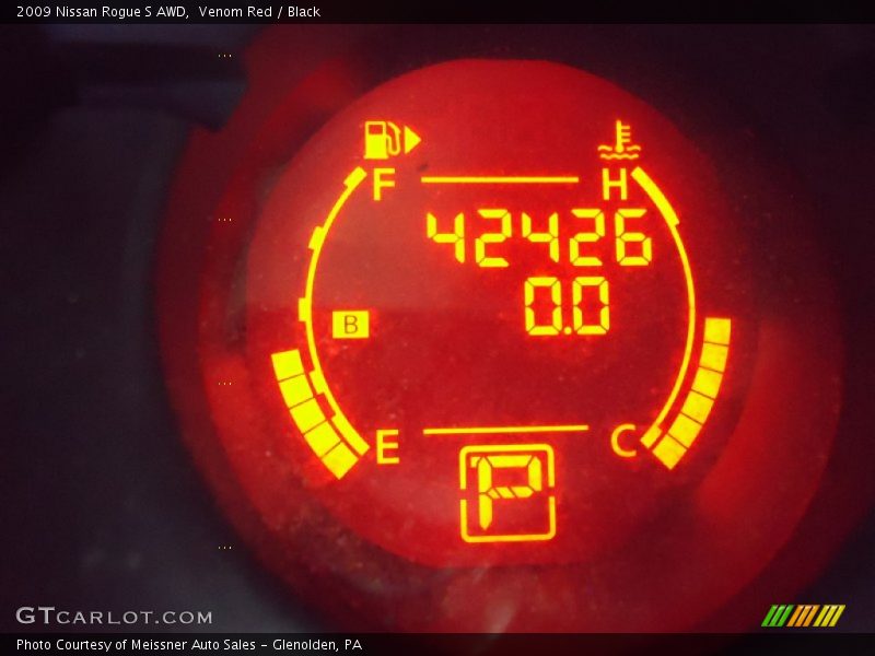 Venom Red / Black 2009 Nissan Rogue S AWD