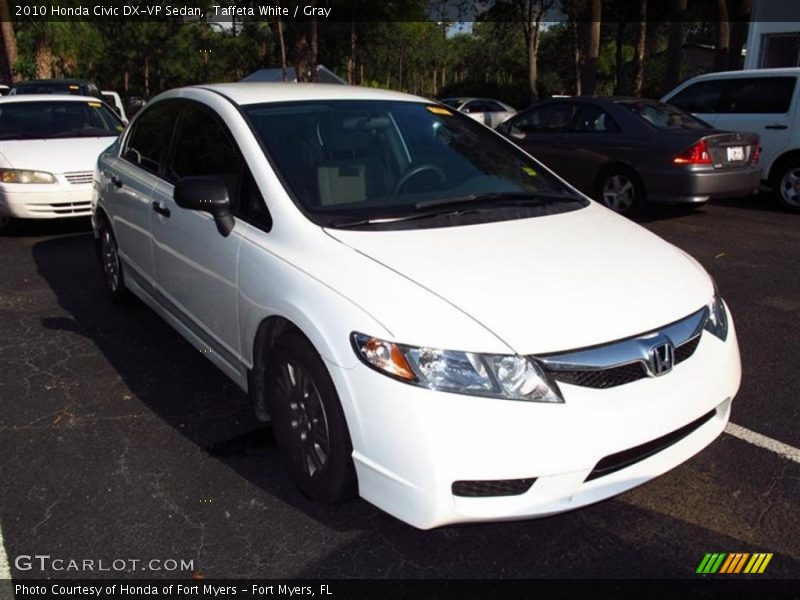 Taffeta White / Gray 2010 Honda Civic DX-VP Sedan