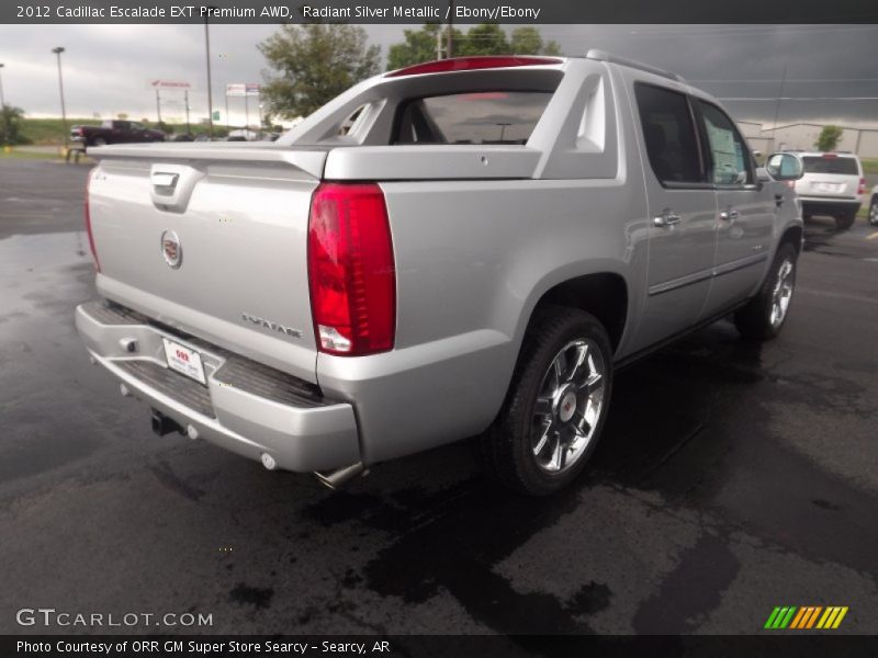 Radiant Silver Metallic / Ebony/Ebony 2012 Cadillac Escalade EXT Premium AWD
