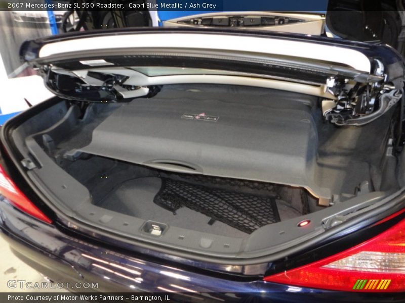 Capri Blue Metallic / Ash Grey 2007 Mercedes-Benz SL 550 Roadster