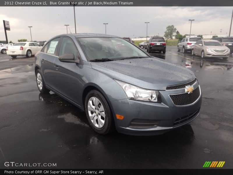 Blue Granite Metallic / Jet Black/Medium Titanium 2012 Chevrolet Cruze LS