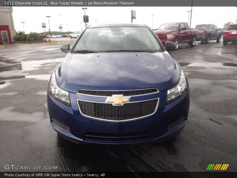 Blue Topaz Metallic / Jet Black/Medium Titanium 2012 Chevrolet Cruze LS
