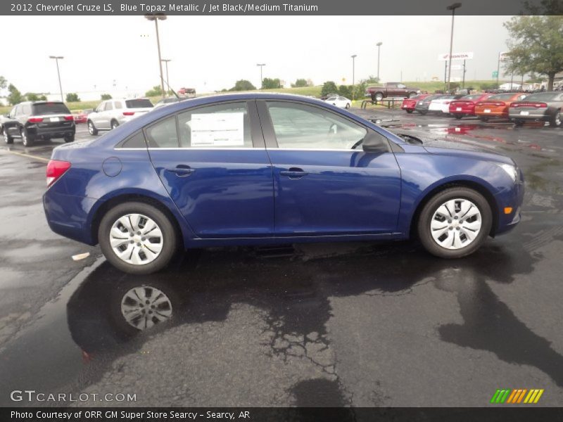 Blue Topaz Metallic / Jet Black/Medium Titanium 2012 Chevrolet Cruze LS