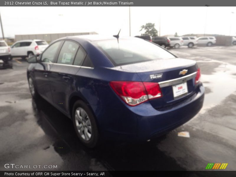 Blue Topaz Metallic / Jet Black/Medium Titanium 2012 Chevrolet Cruze LS