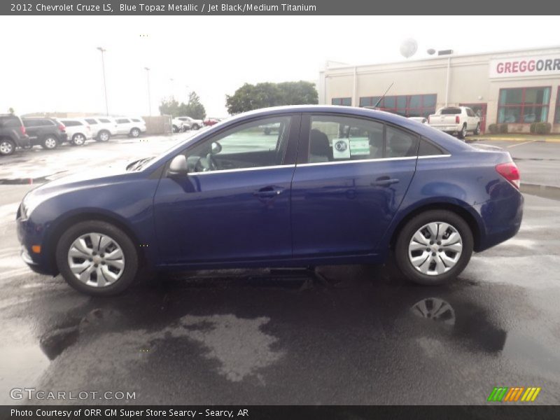 Blue Topaz Metallic / Jet Black/Medium Titanium 2012 Chevrolet Cruze LS