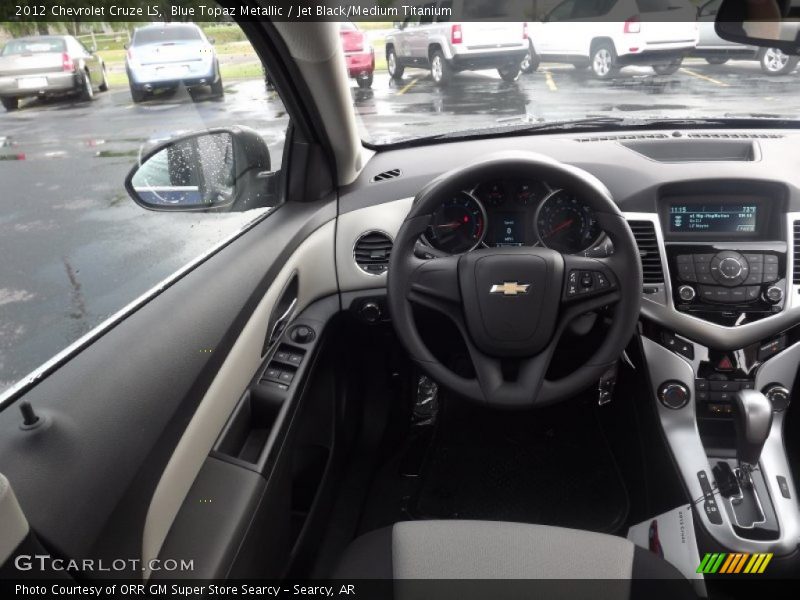 Blue Topaz Metallic / Jet Black/Medium Titanium 2012 Chevrolet Cruze LS