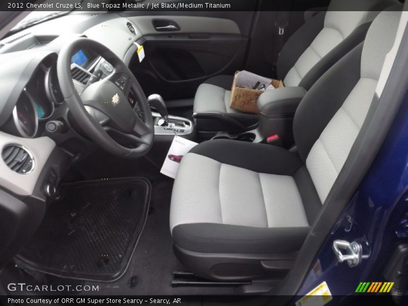 Blue Topaz Metallic / Jet Black/Medium Titanium 2012 Chevrolet Cruze LS