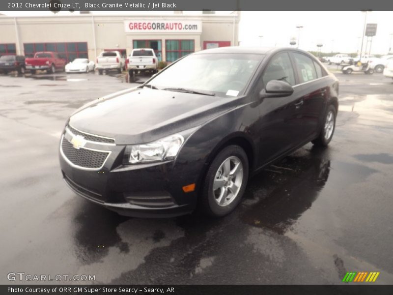 Black Granite Metallic / Jet Black 2012 Chevrolet Cruze LT