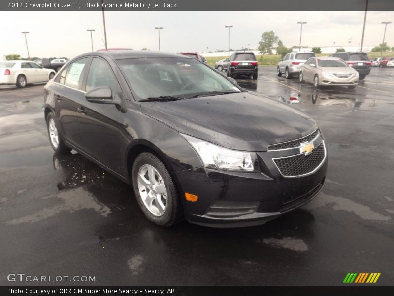 Black Granite Metallic / Jet Black 2012 Chevrolet Cruze LT
